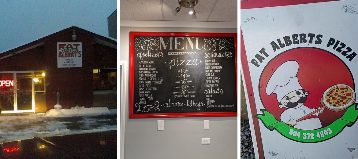 Fat Albert's Pizza Menu
